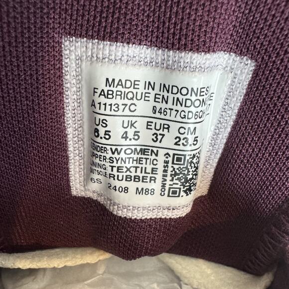 New Women CONVERSE Chuck Taylor All Star Glitter HI Orchid Abyss Sparkle Sz 6.5 - Picture 4 of 8